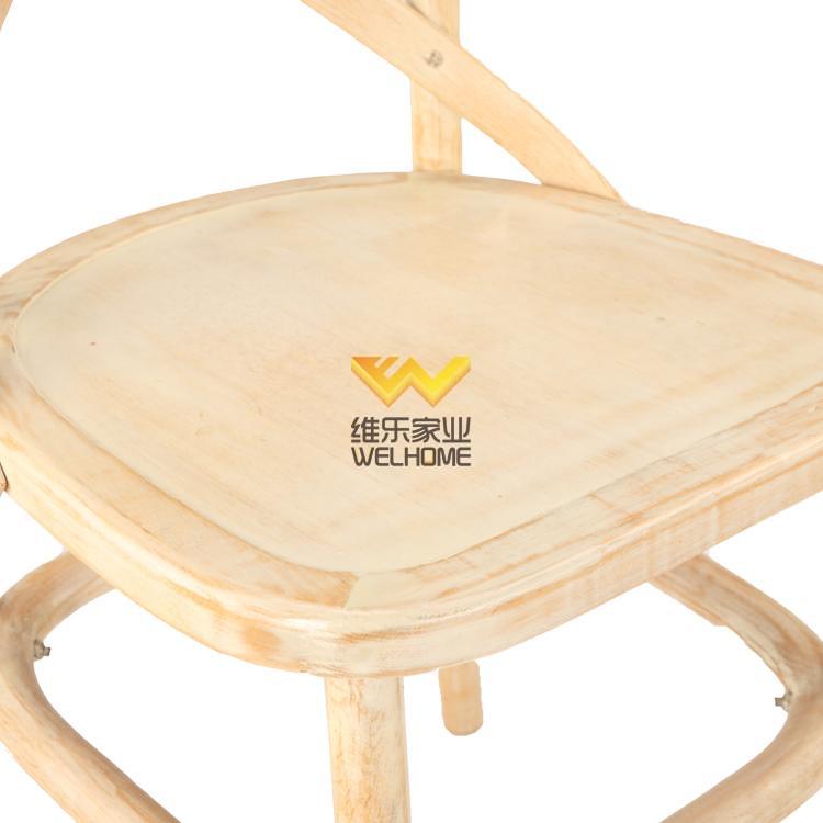  Oak wood x back chair for restaurant and wedding rental